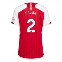 Maglie da calcio Arsenal William Saliba #2 Prima Maglia Femminile 2023-24 Manica Corta